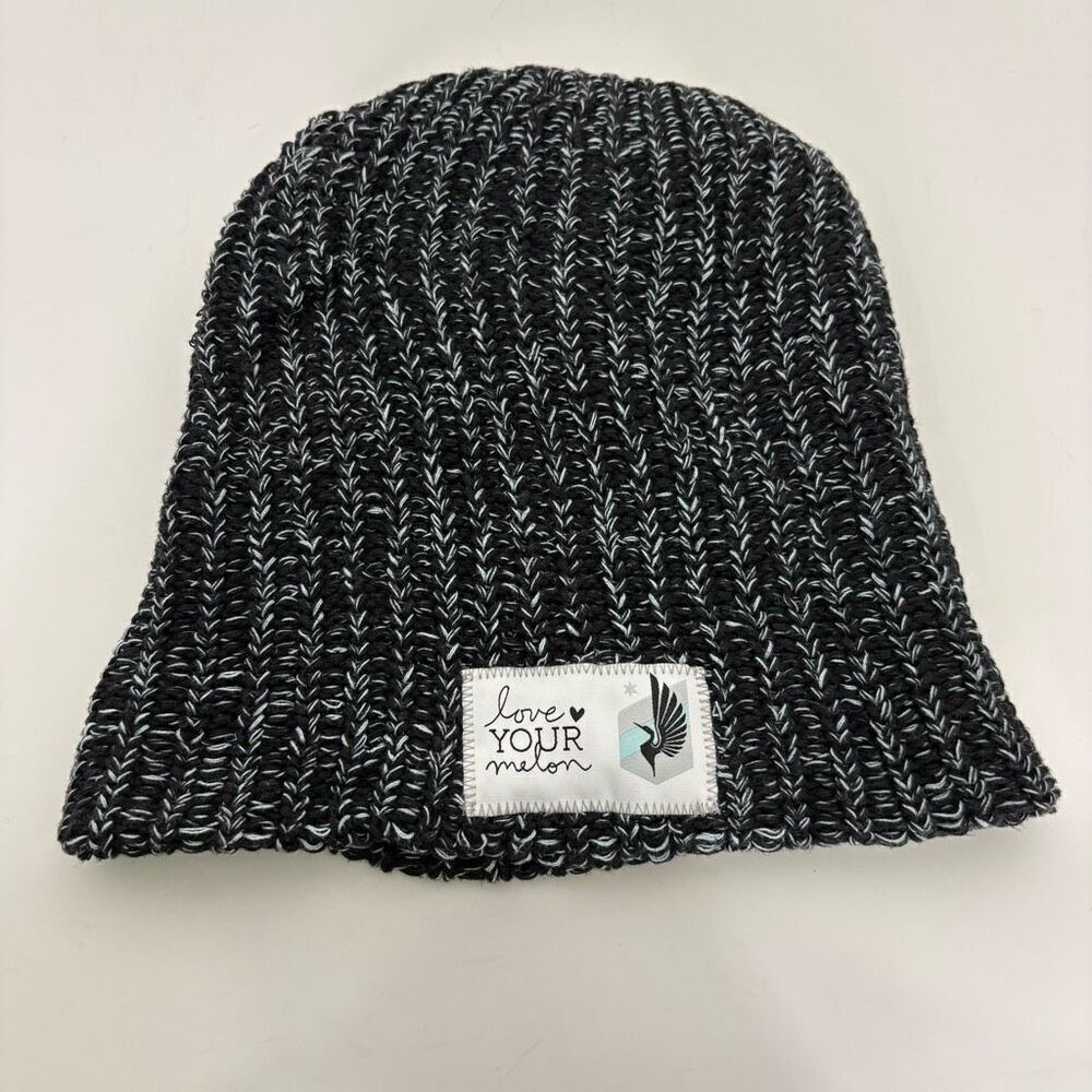 Love Your Melon x Minnesota United FC Soccer Black & White Winter Hat Reversible
